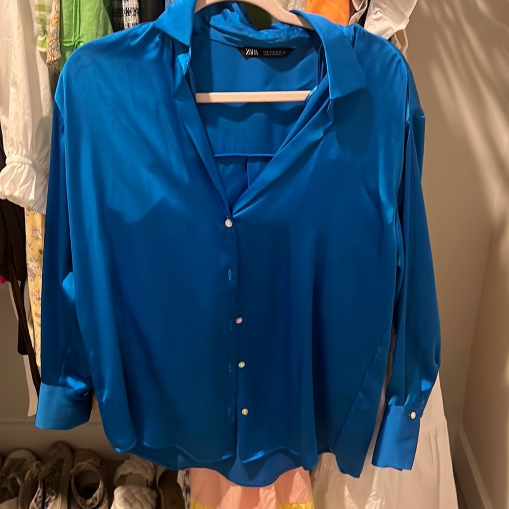 Zara silk top